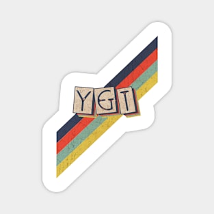 retro vintage color Y&T Magnet