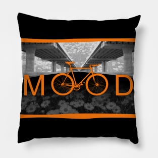 Urban Bike Ride Mood Pillow