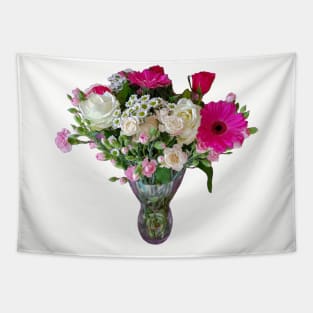 Flowers in a Vase Floral Photo Tapestry