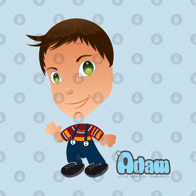 Disover "Adam" - Little People of Technopolis - Cartoon - T-Shirt