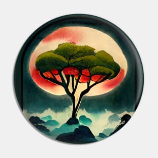 Bonzai and Moon Alien Pin