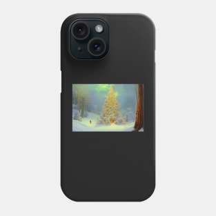 Christmas forest Phone Case