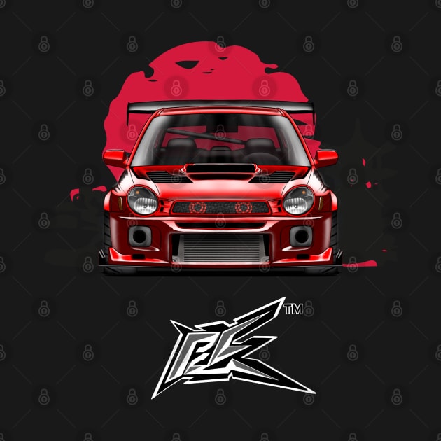 SUBARU IMPREZA WRX GC8 BUGEYE RED by naquash