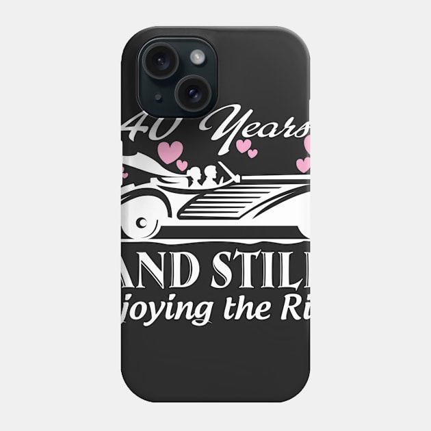 Anniversary Gift 40 years Wedding Marriage Phone Case by bestsellingshirts