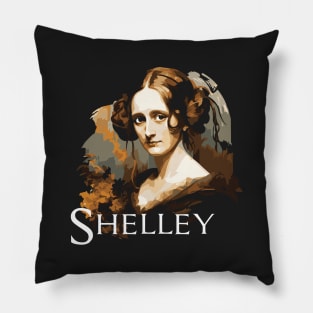 Mary Shelley (dark) Pillow