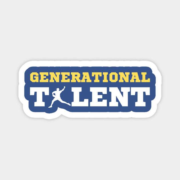 Generational Talent - Baseball 2 Magnet by Arch City Tees