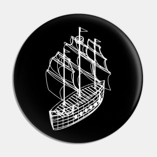 Ship boat steamer freighter watercraft Kiel Pin