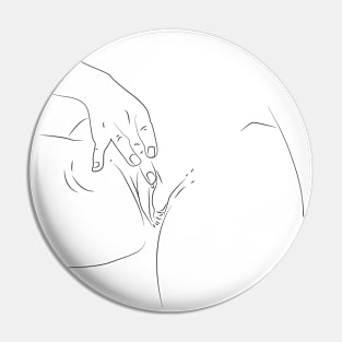 Touch Yourself - Erotic Illustration Pin