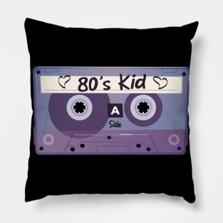 80's Child's Vintage Retro Cassette Tape Pillow