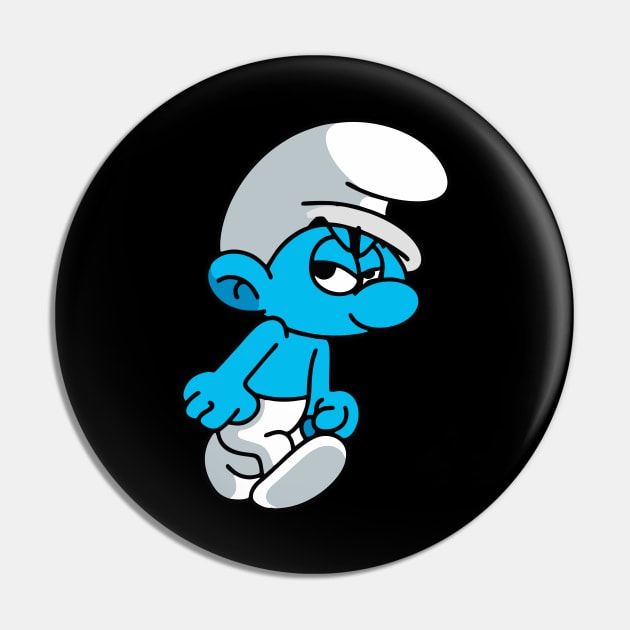 Grouchy Smurf Pin by The Sarah Gibs