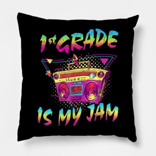 1st Grade Is My Jam First Day Of School Pillow