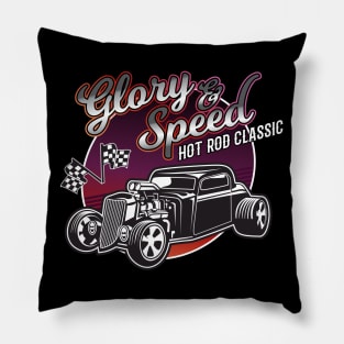 Glory and Speed - Hot Rod Coupe Pillow