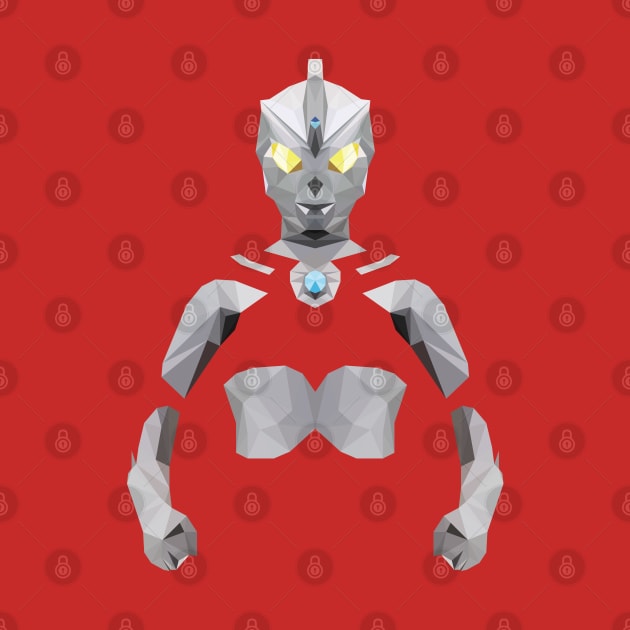 Ultraman Ace (Low Poly Style) by The Toku Verse