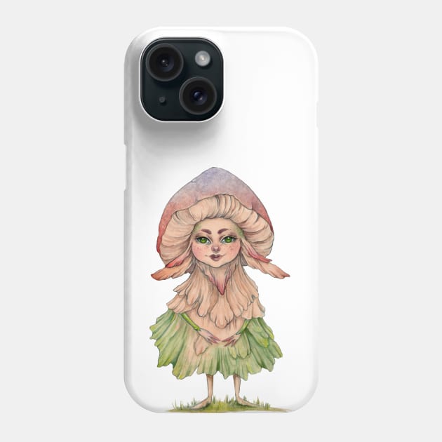 Mushroom Fairy Phone Case by Pearl and Plam