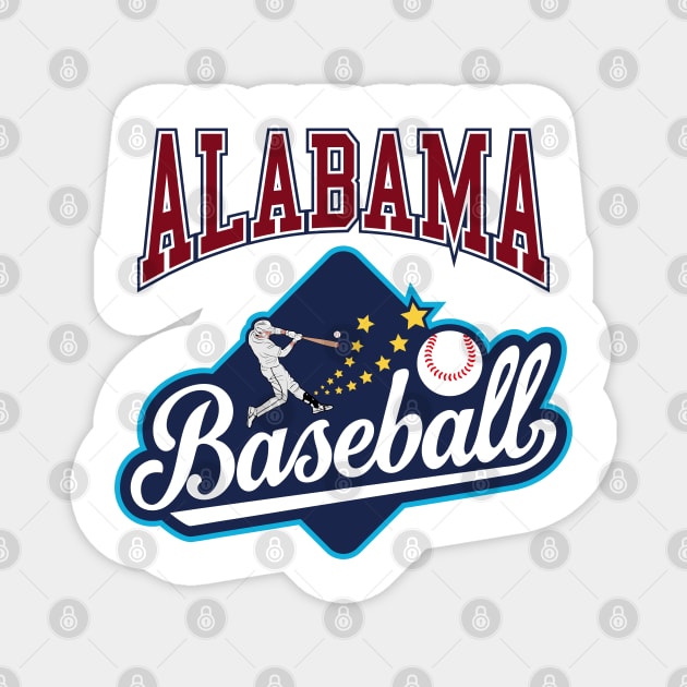 Alabama Baseball | SECT 51 Magnet by VISUALUV