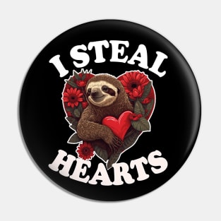 I Steal Hearts Pin