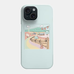 kawaii autumn landscape Phone Case