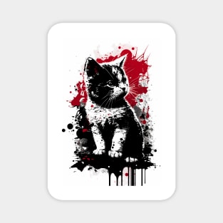 Munchkin Cat Portrait Magnet