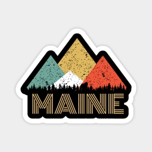 Secret Sasquatch Hidden Retro Maine with Hiding Bigfoot Magnet