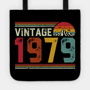 Vintage 1979 Birthday Gift Retro Style Tote