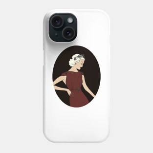 Vintage art deco woman Phone Case