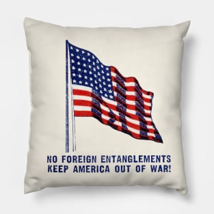 1930s Keep America Out of War! Pillow