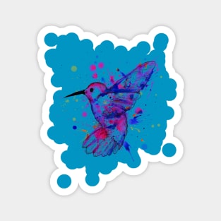 Hummingbird Splatter Magnet
