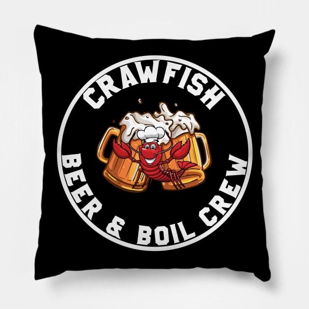 CRAWFISH BEER & BOIL CREW Pillow by CanCreate