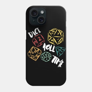 Dice Roll Lover White Letters Phone Case