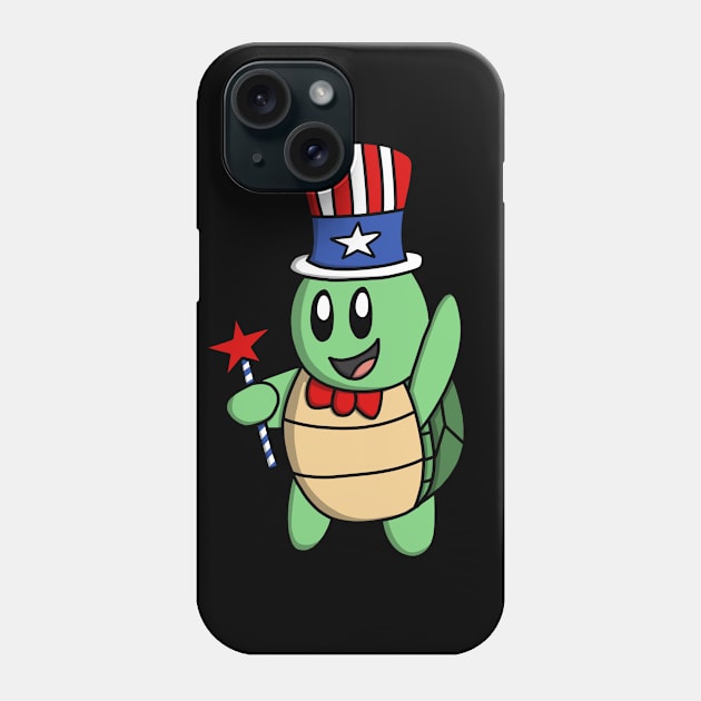 July Fourth Turtle Phone Case by pako-valor