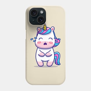 Cute Unicorn Crying Phone Case