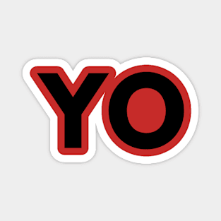 YO design from pizza truck Magnet