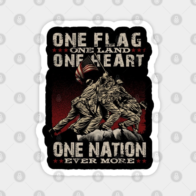 One Flag One Nation Magnet by Mandra