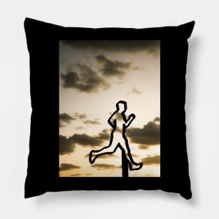 Abstract Run Imagery Pillow