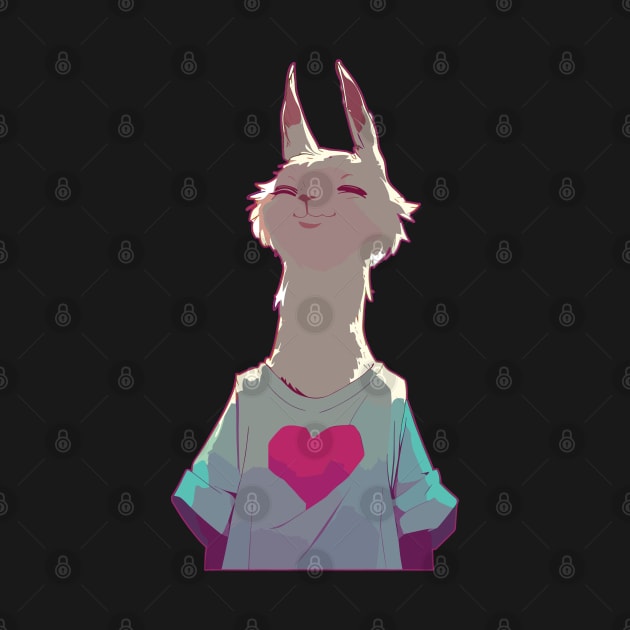 Llama in love by TomFrontierArt