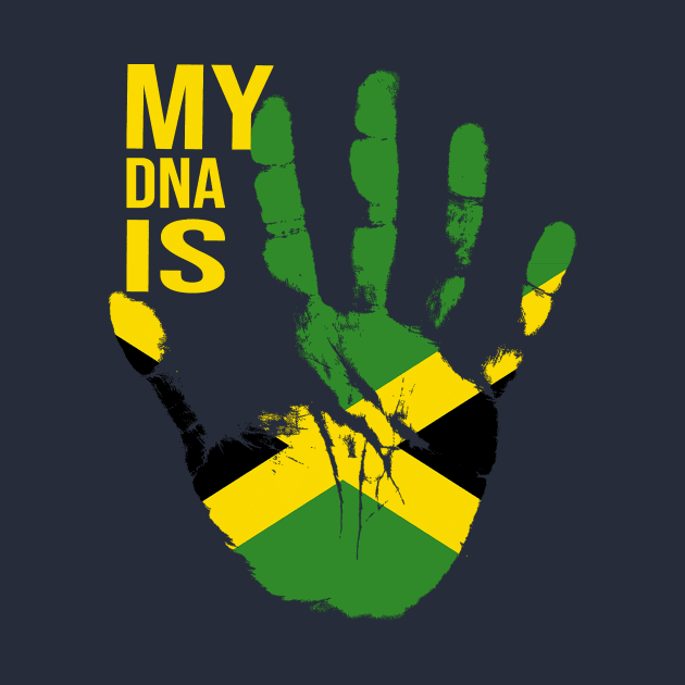 Jamaica Flag, My DNA Is Jamaican, Jamaican Flag by Jakavonis