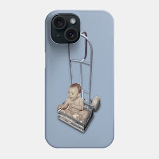 On-the-Go Baby Chariot by Dystopomart Phone Case