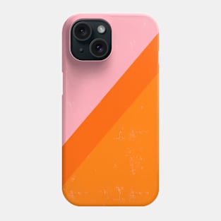 Pink and Orange Roller Brush Geometric Phone Case