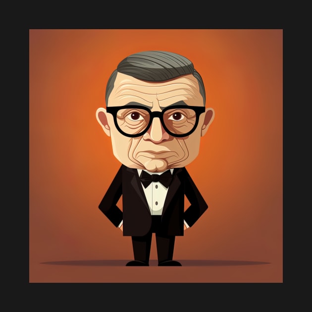 Jean-Paul Sartre by ComicsFactory