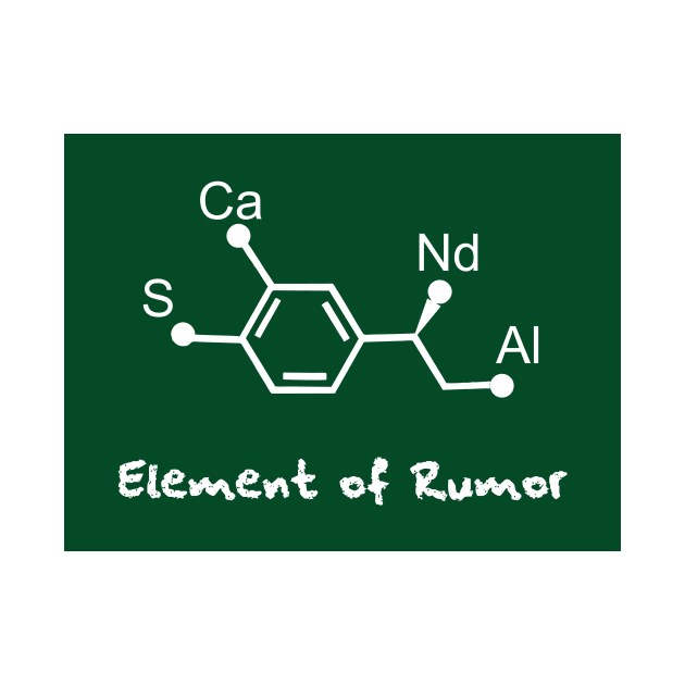 chemical formula of scandal by Typography Dose