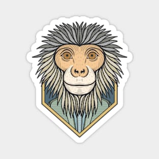 Grey Shanked Douc Monkey Magnet