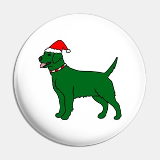 Green Christmas Dog Pin