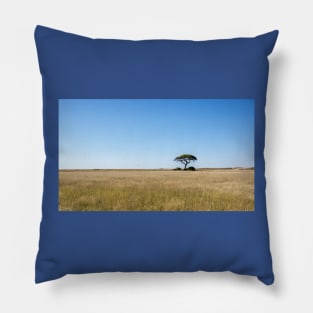 Tree on the plain. Pillow