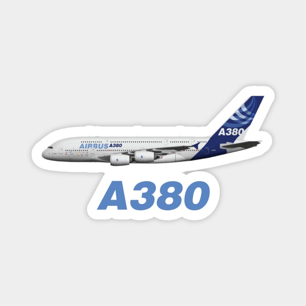Airbus A380 Magnet by Avion
