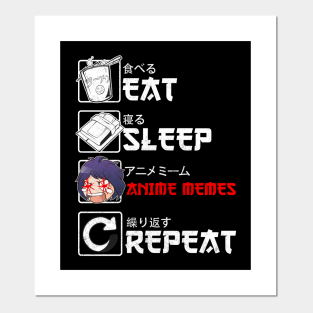 Anime Meme Posters And Art Prints Teepublic