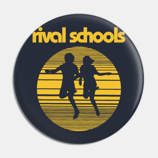 Vintage Rival Schools Band Pin