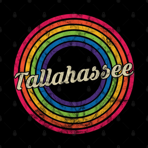 Tallahassee - Retro Rainbow Faded-Style by MaydenArt