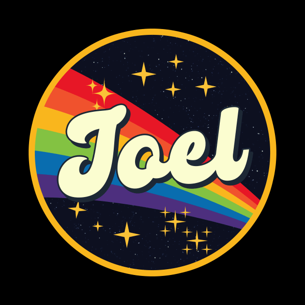 Joel // Rainbow In Space Vintage Style by LMW Art