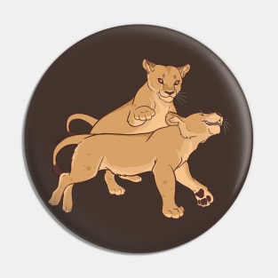 Playful Felines Pin