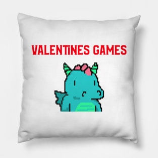 Video Games Funny Valentines Day Pillow